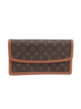 Louis Vuitton Pochette Dam Clutch Bag Monogram Second
